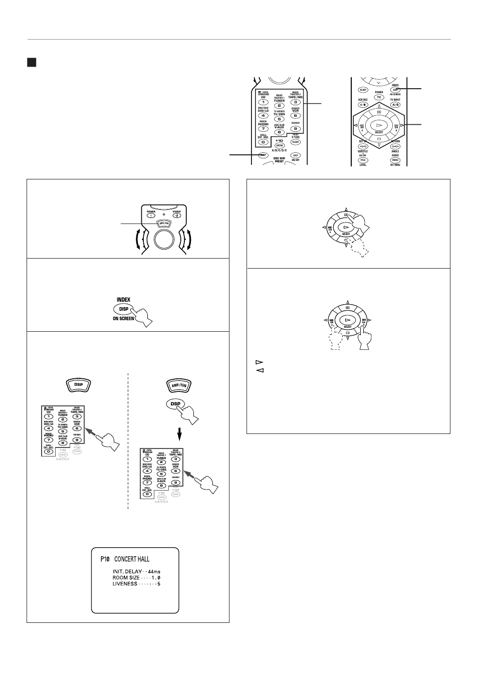 56 Ⅵ selecting and editing program parameters, Select the parameter which you want to edit, Advanced features | Index | Yamaha RX-V795 User Manual | Page 60 / 92