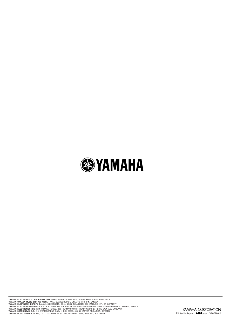 Yamaha DPX-1 User Manual | Page 39 / 39