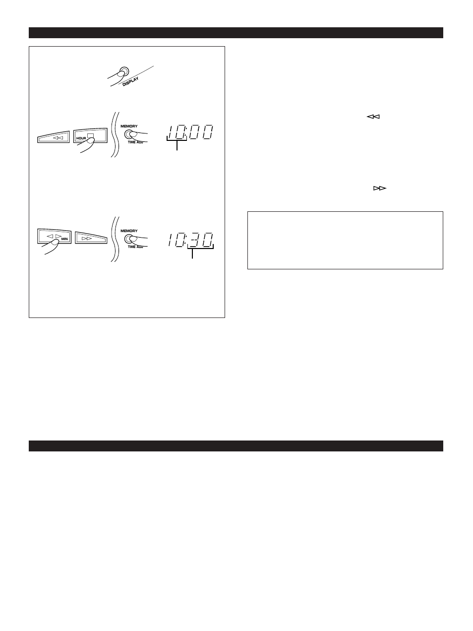 Setting the clock, Adjusting brightness of the display, E-14 | Yamaha GX-90VCD User Manual | Page 24 / 71