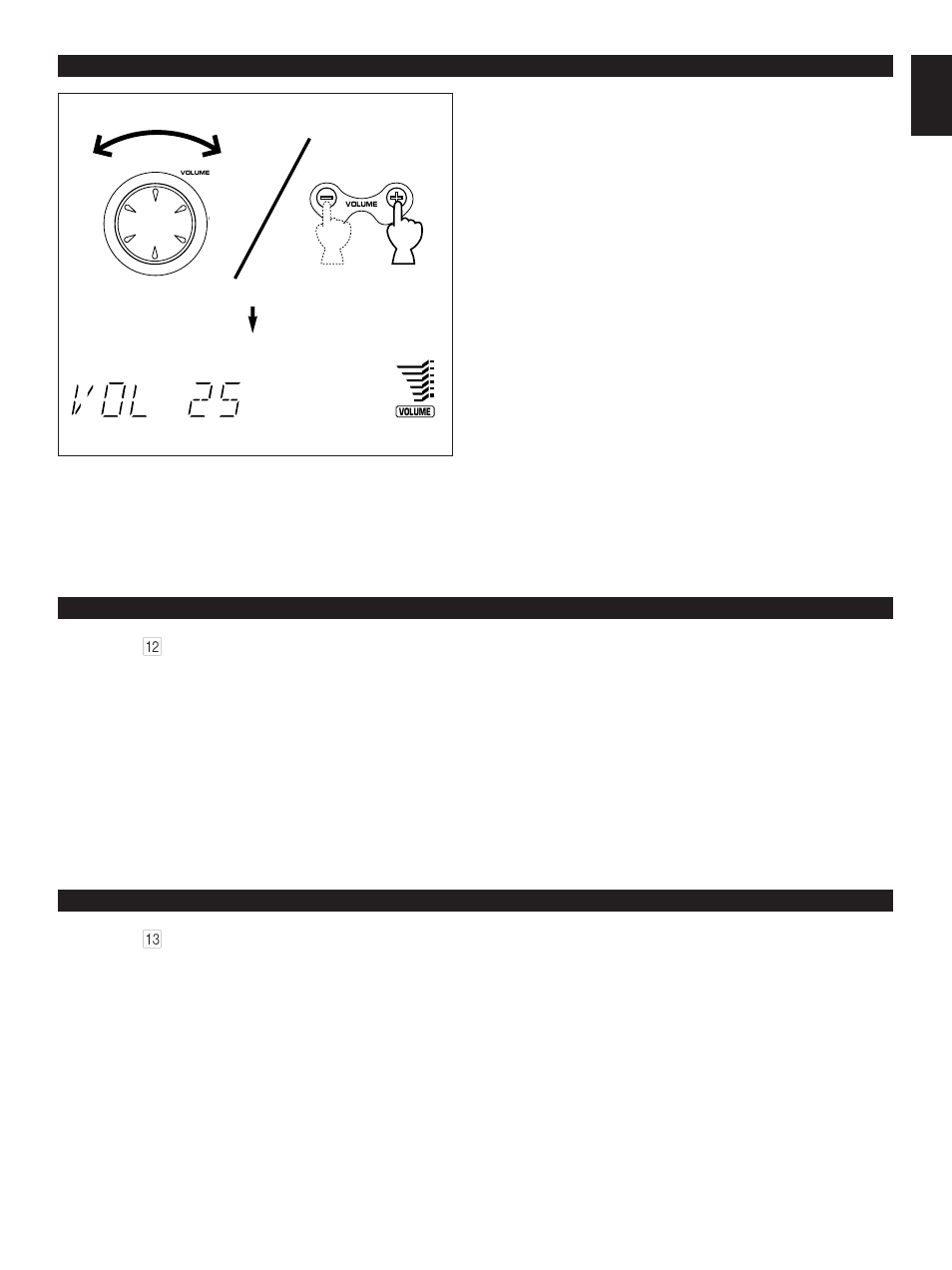 Volume control, Listening with headphones, Removing the front grilles of front speakers | Yamaha GX-90VCD User Manual | Page 25 / 71