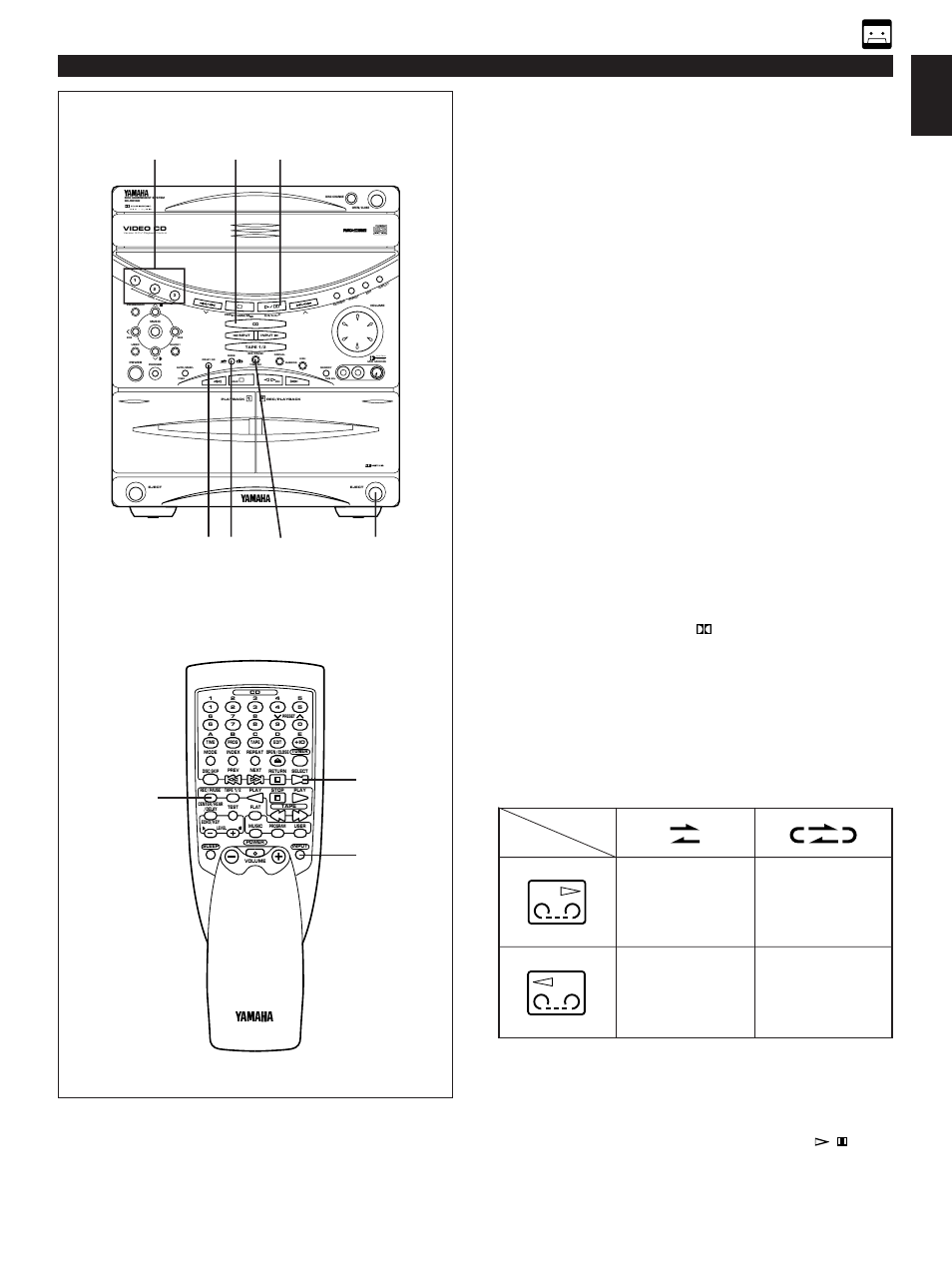 Recording cd/video-cd sources, General information, Synchronized recording | E-35 english, Active servo technology | Yamaha GX-90VCD User Manual | Page 45 / 71