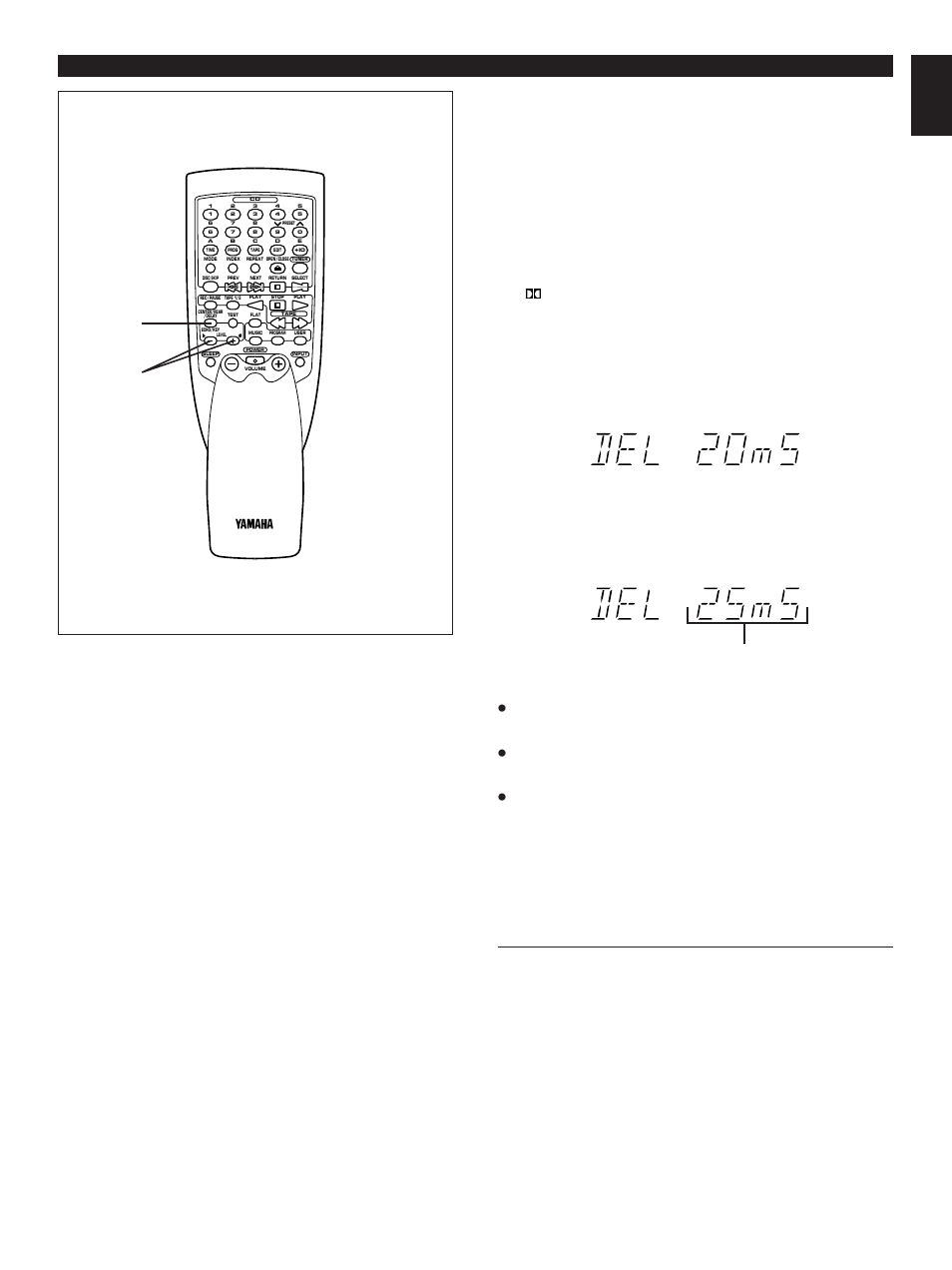 Adjusting delay time, E-49 english using sound field processor, Control range | Adjustable | Yamaha GX-90VCD User Manual | Page 59 / 71