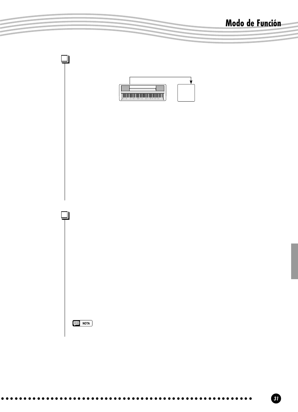 Modo de función, F7.3: activación/desactivación de control local | Yamaha YPP-100 User Manual | Page 31 / 54
