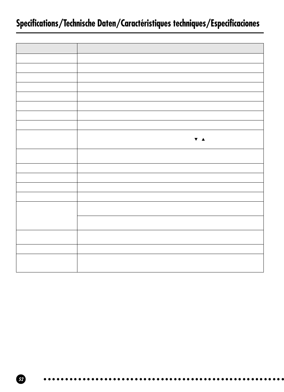 Yamaha YPP-100 User Manual | Page 52 / 54