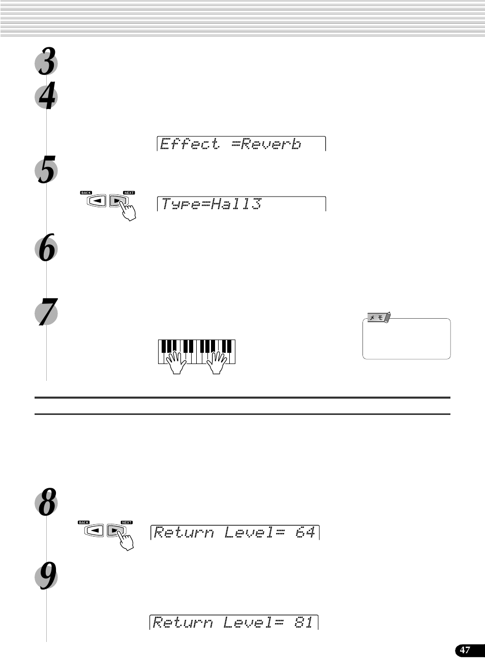 Yamaha Portatone PSR-540 User Manual | Page 47 / 160