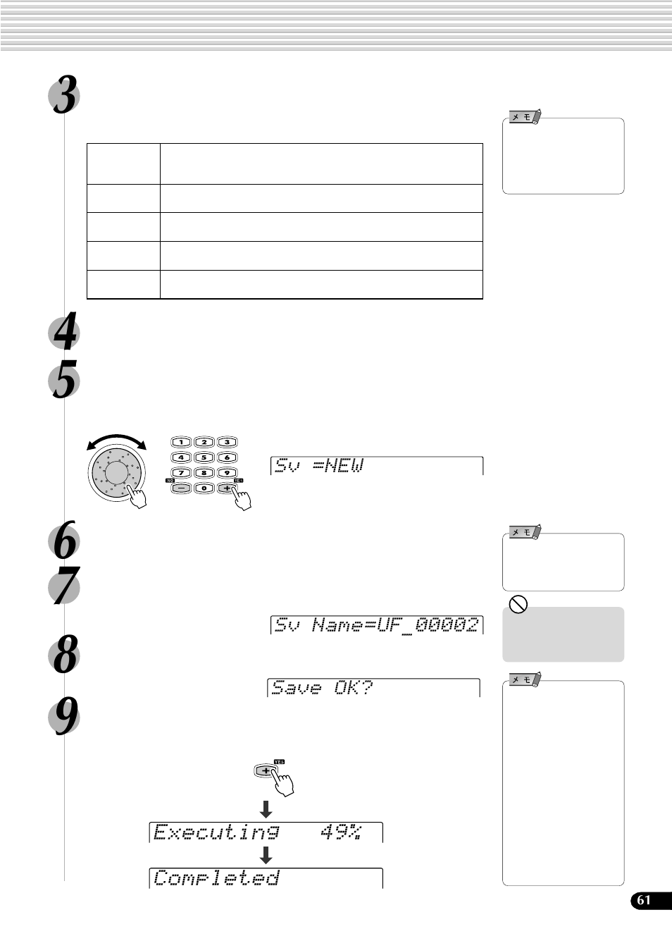 Yamaha Portatone PSR-540 User Manual | Page 61 / 160