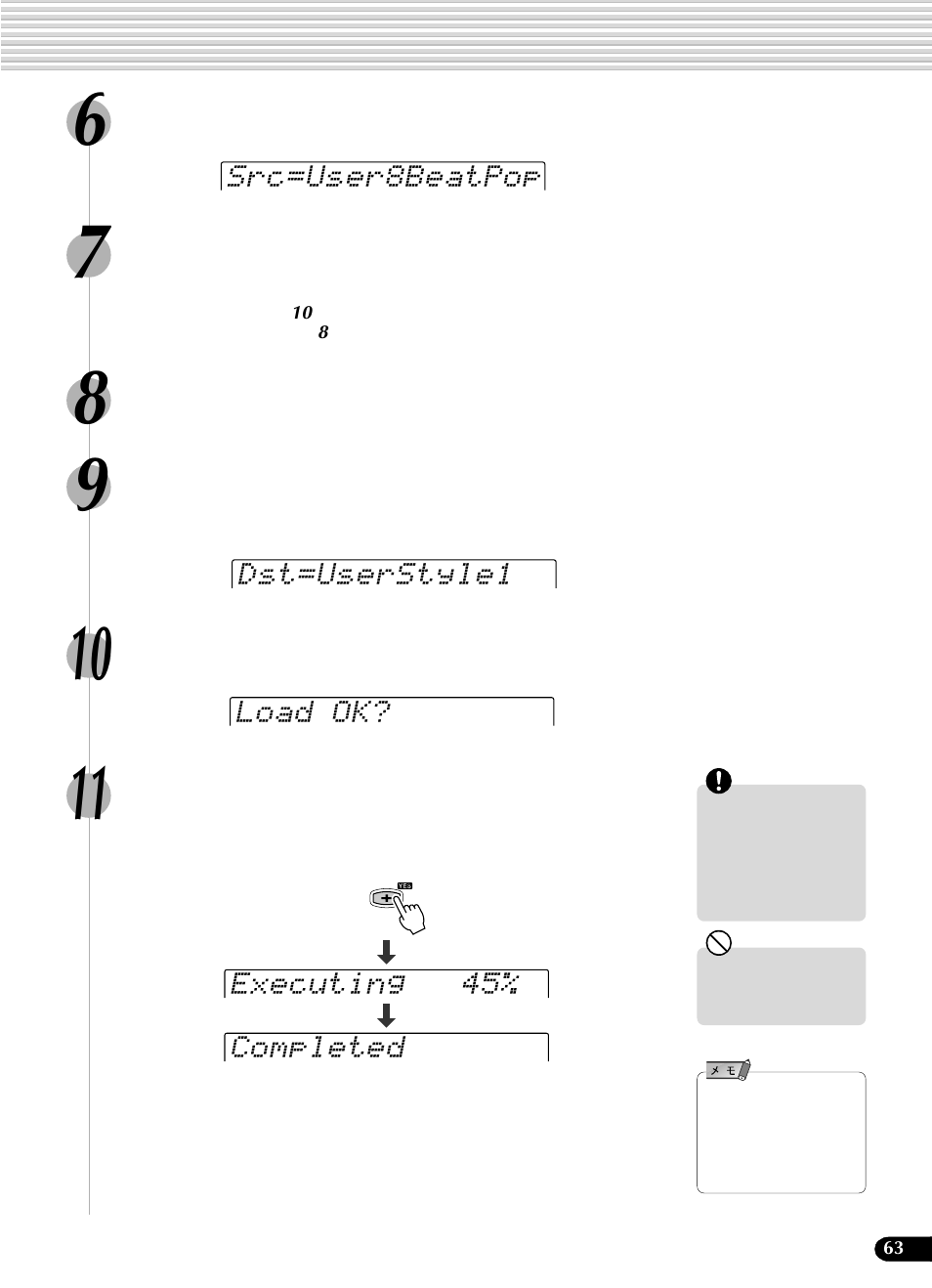 Yamaha Portatone PSR-540 User Manual | Page 63 / 160