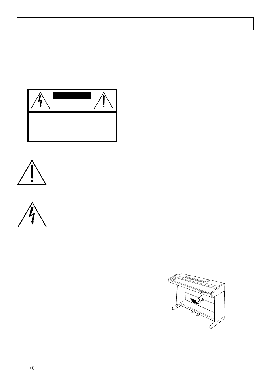 Caution | Yamaha CLP-810S User Manual | Page 2 / 28
