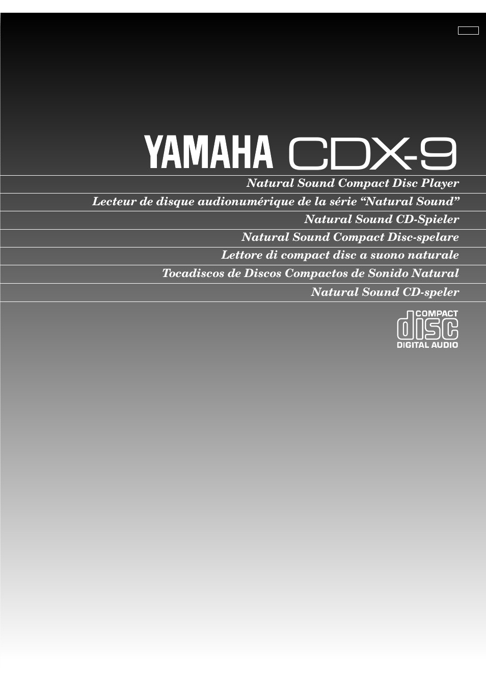 Yamaha CDX-9 User Manual | 21 pages