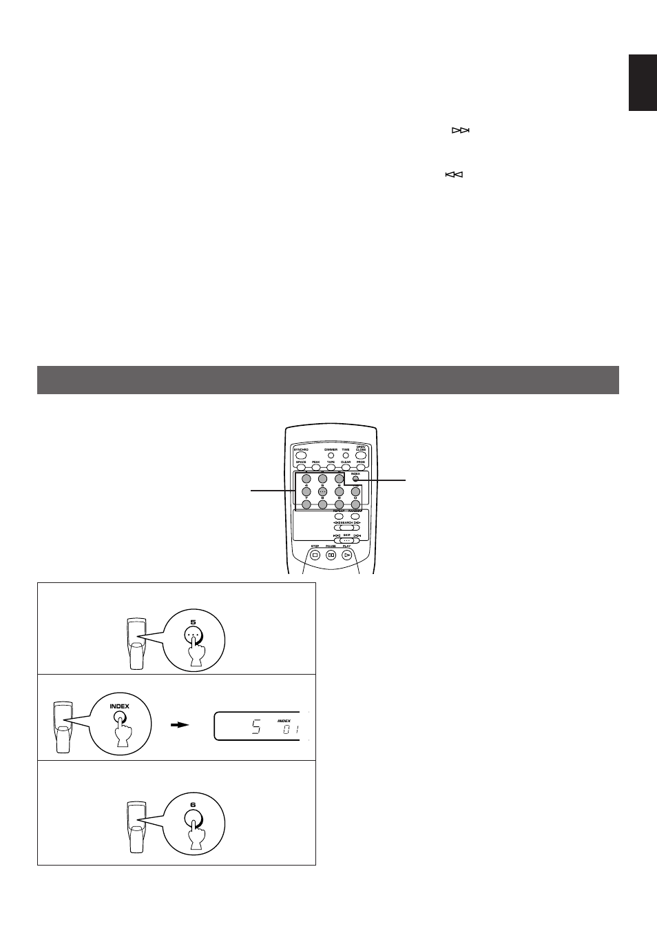 Index search, English | Yamaha CDX-9 User Manual | Page 13 / 21