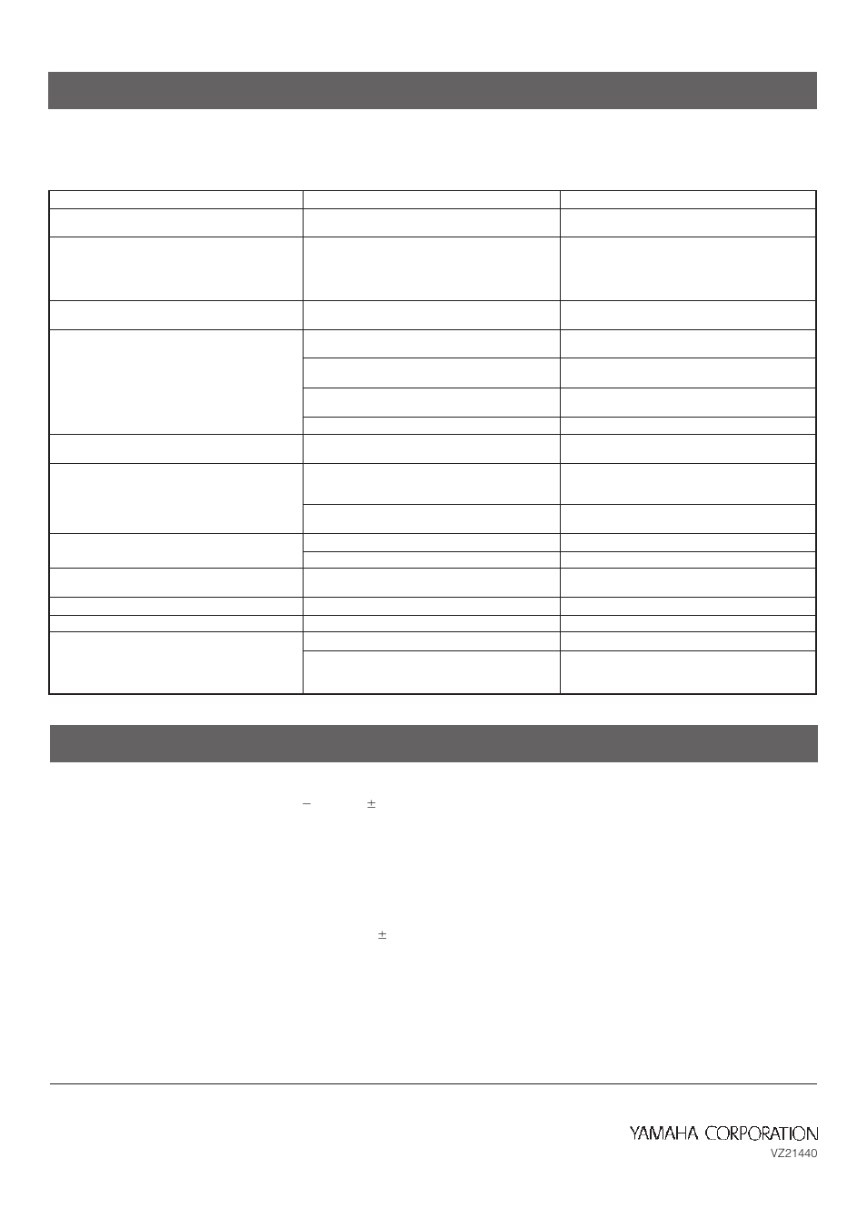 Storingzoeken specificaties | Yamaha CDX-9 User Manual | Page 21 / 21