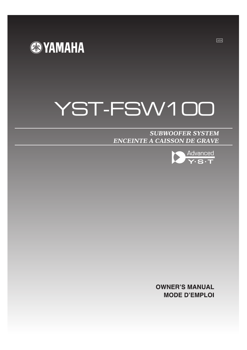 Yamaha YST-FSW100 User Manual | 13 pages