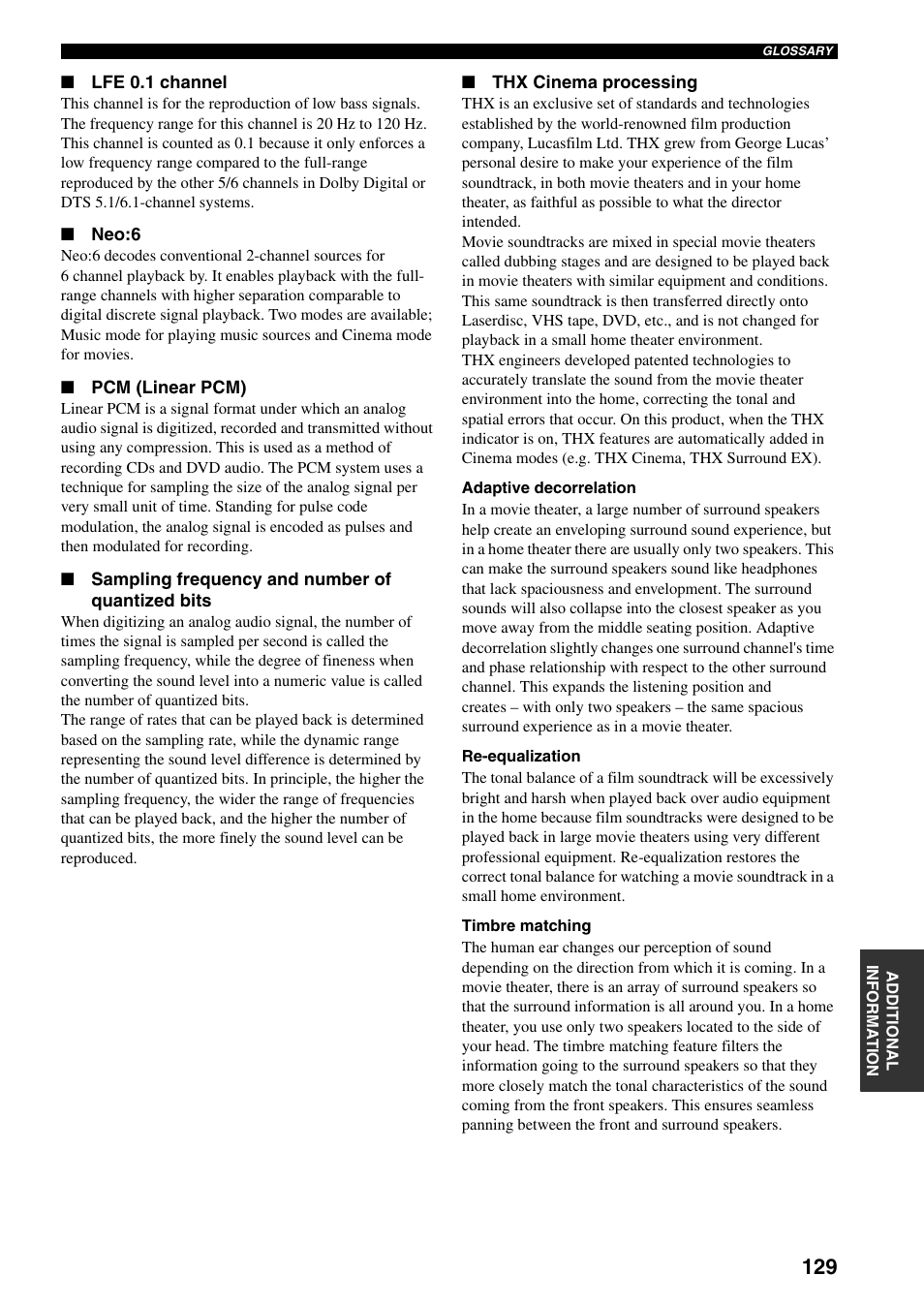 Yamaha X-V2600 User Manual | Page 133 / 144