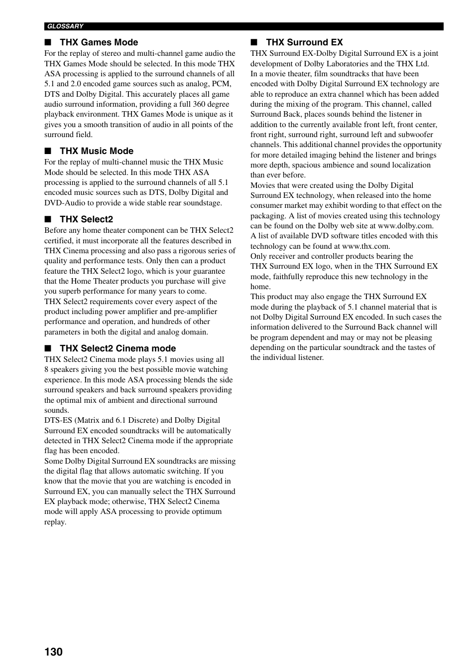 Yamaha X-V2600 User Manual | Page 134 / 144
