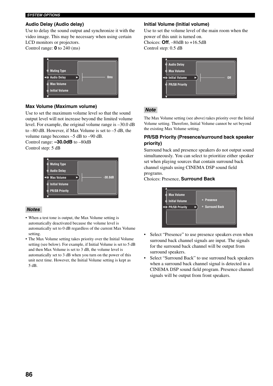 Yamaha X-V2600 User Manual | Page 90 / 144