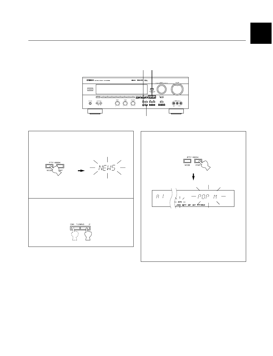 Pty seek | Yamaha HTR-5140RDS User Manual | Page 37 / 68