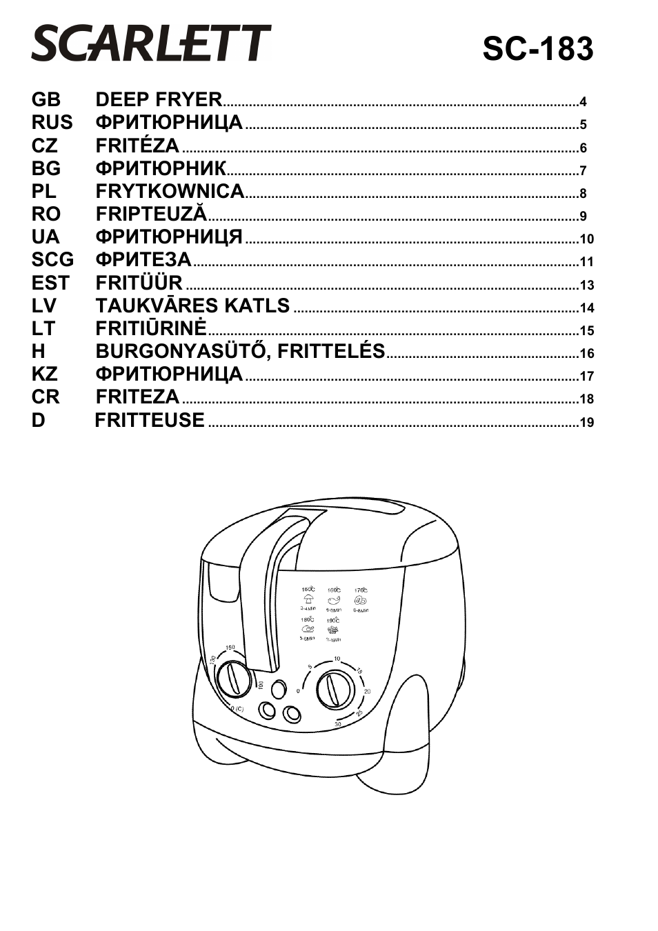 Scarlett SC-183 User Manual | 20 pages