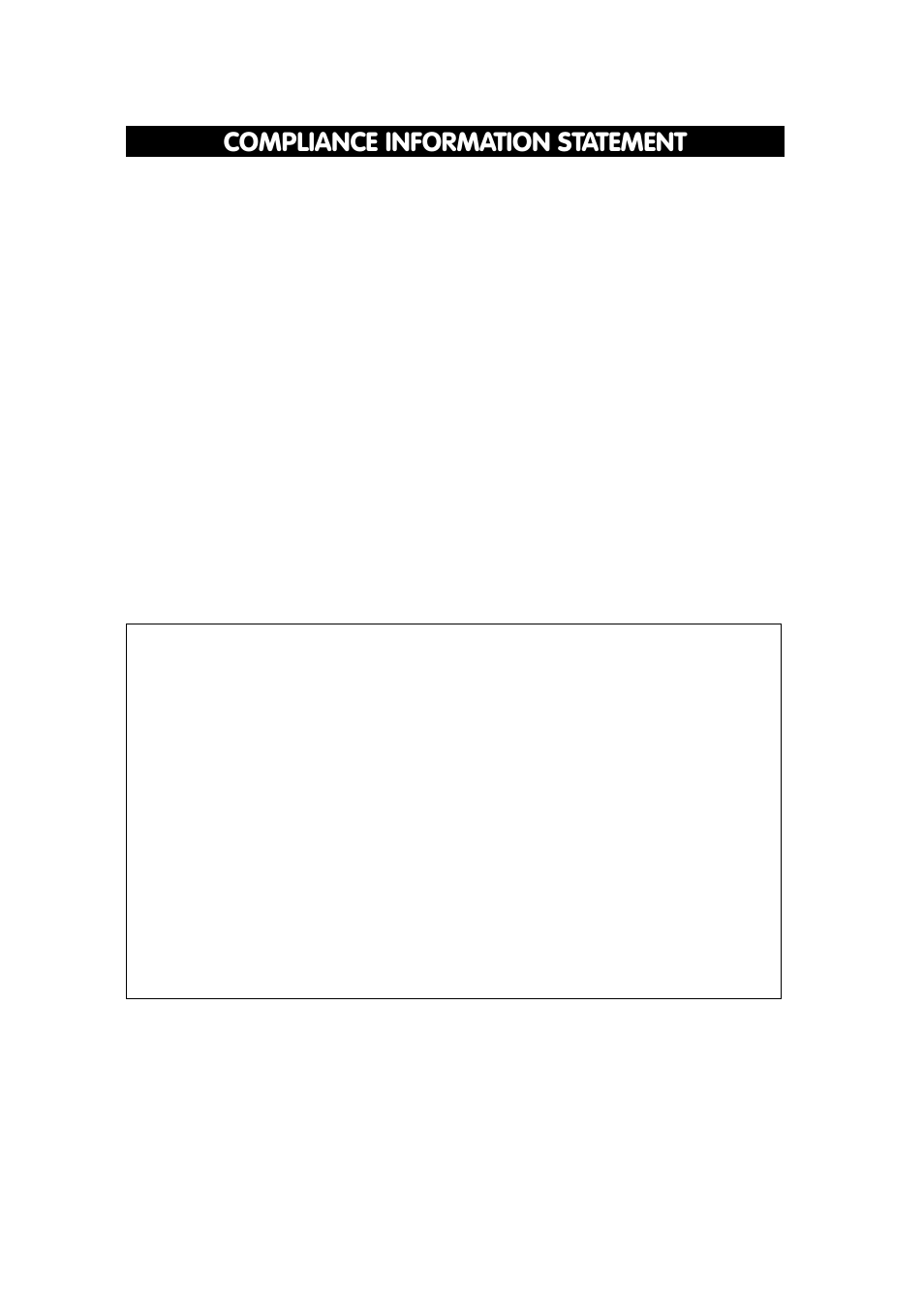Compliance information statement | Yamaha CRW8424E User Manual | Page 2 / 46