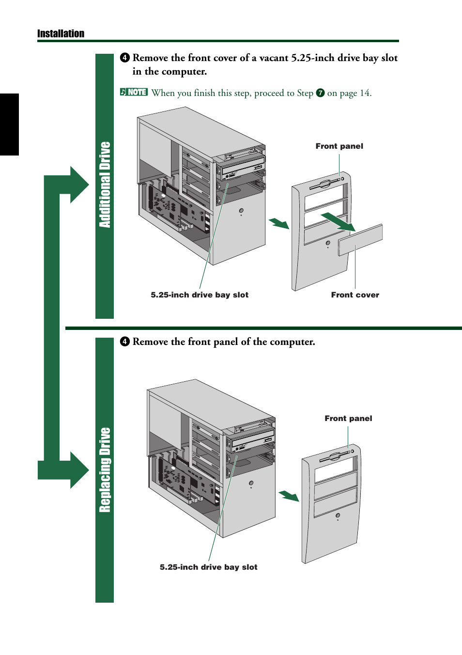 Additional drive replacing drive | Yamaha CRW8424E User Manual | Page 20 / 46
