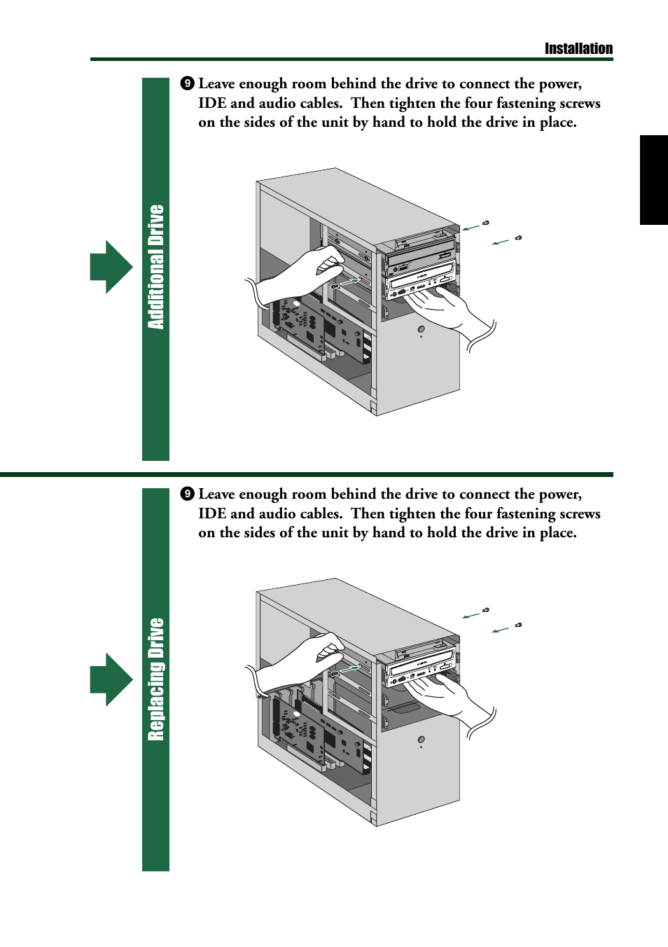 Additional drive replacing drive | Yamaha CRW8424E User Manual | Page 25 / 46