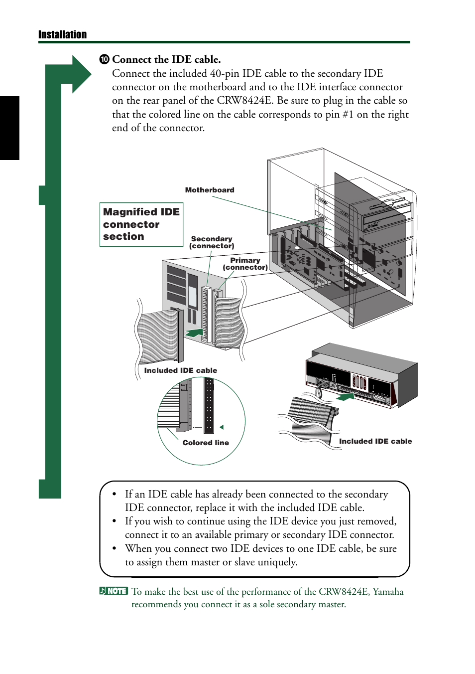 Installation ) | Yamaha CRW8424E User Manual | Page 26 / 46