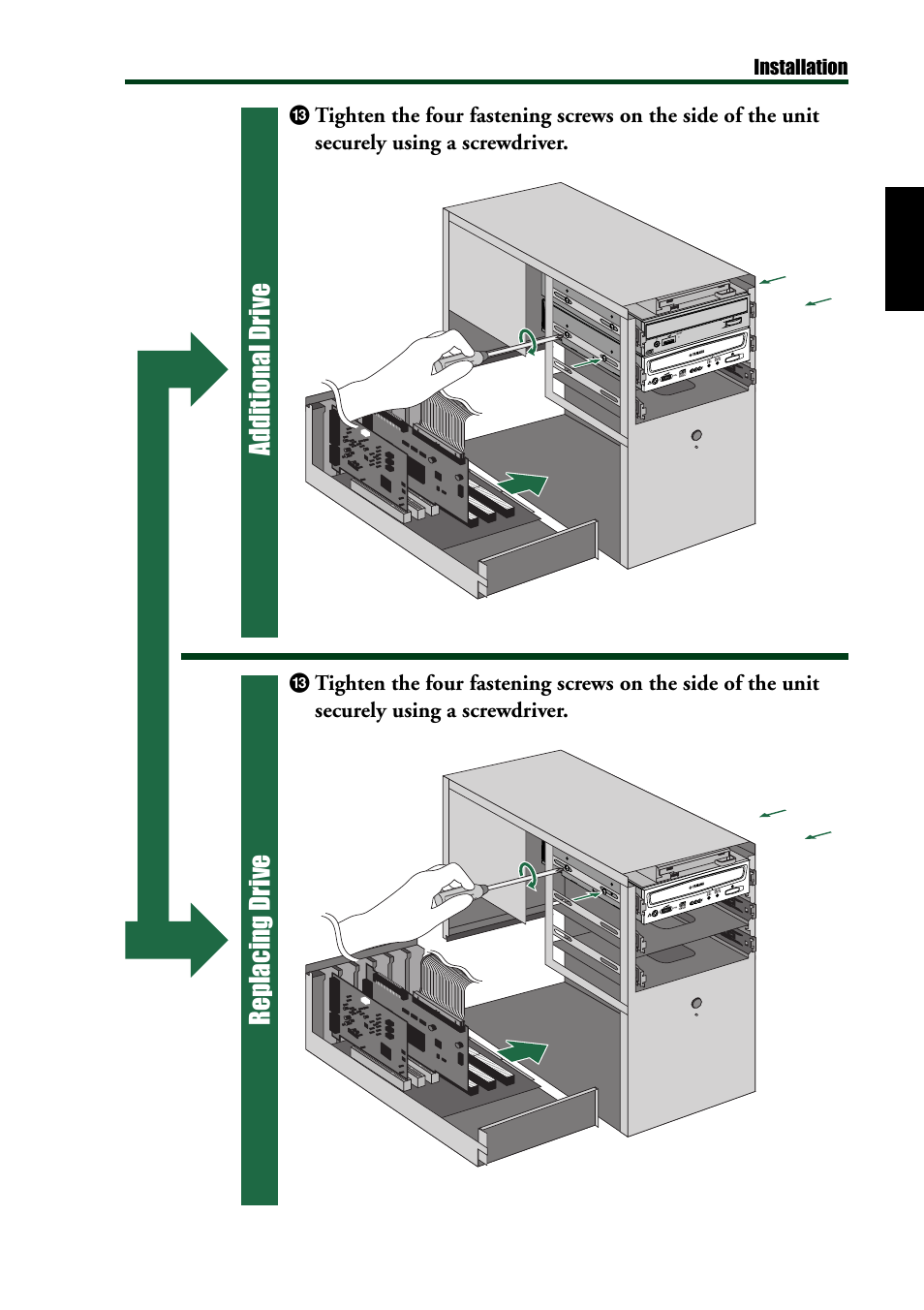 Additional drive replacing drive | Yamaha CRW8424E User Manual | Page 29 / 46