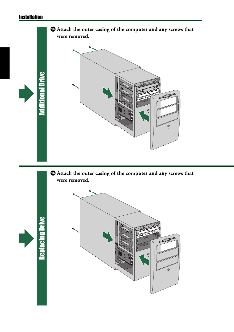 Additional drive replacing drive | Yamaha CRW8424E User Manual | Page 30 / 46