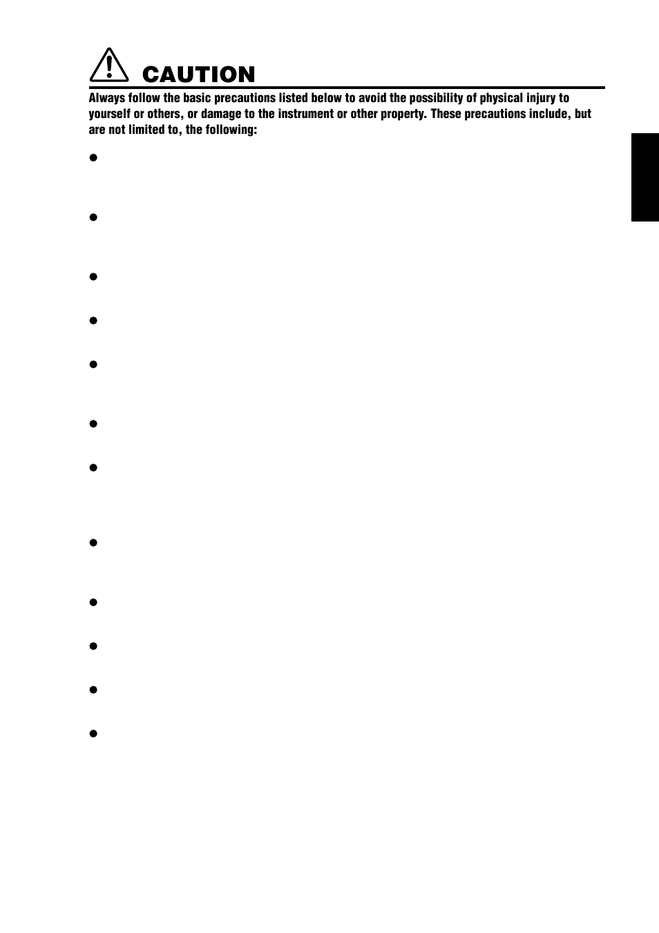 Caution | Yamaha CRW8424E User Manual | Page 7 / 46