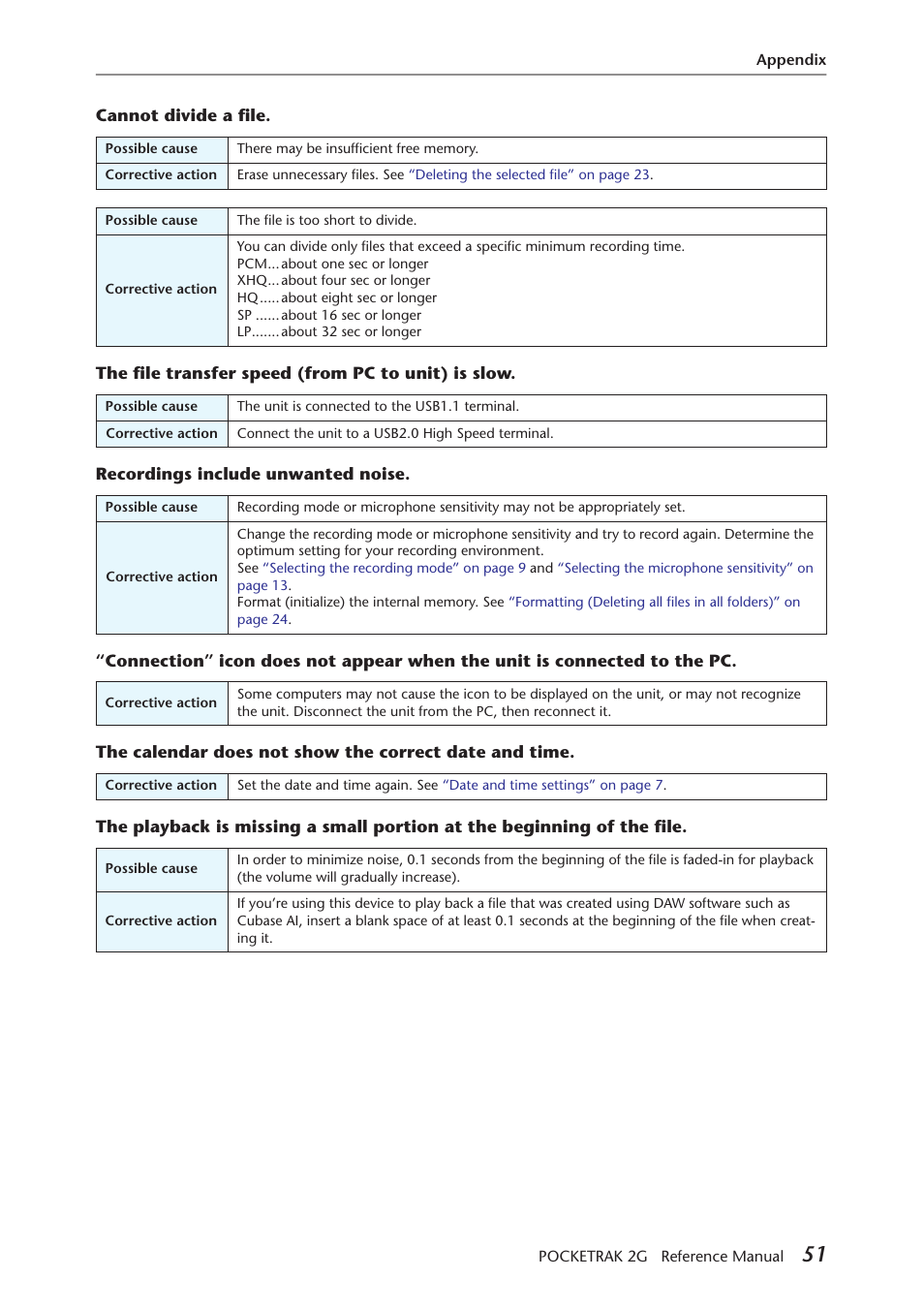 Yamaha POCKETRAK 2G User Manual | Page 51 / 54