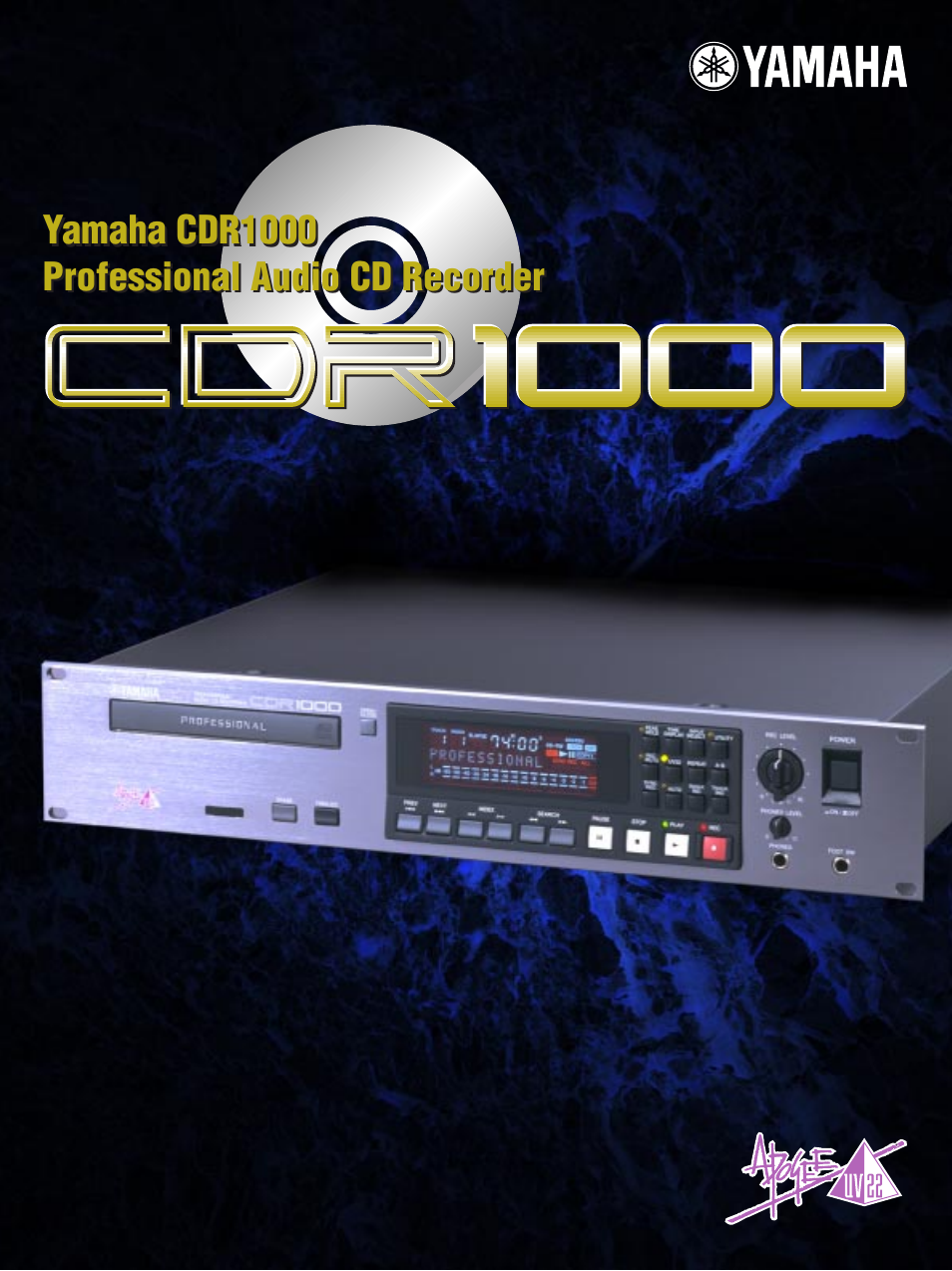 Yamaha Professional Audio CD Recorder CDR1000 User Manual | 4 pages