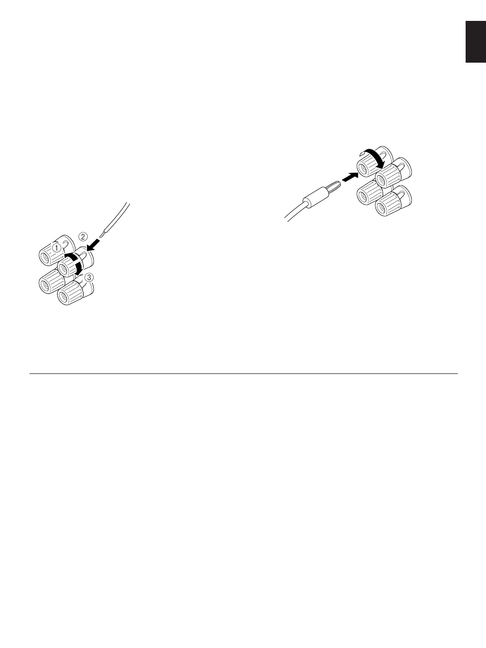 Connecting speakers about the accessory terminals | Yamaha YHT-380 User Manual | Page 5 / 13