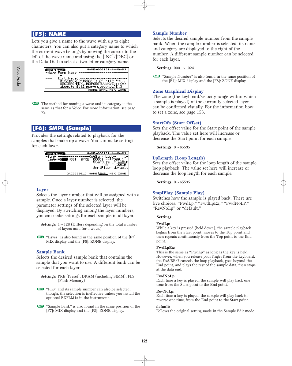 Yamaha EX5R User Manual | Page 152 / 304