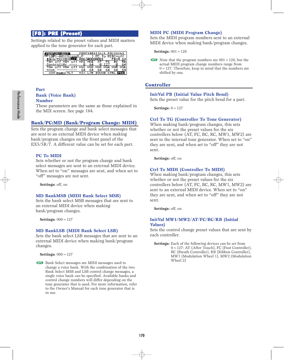 Yamaha EX5R User Manual | Page 170 / 304