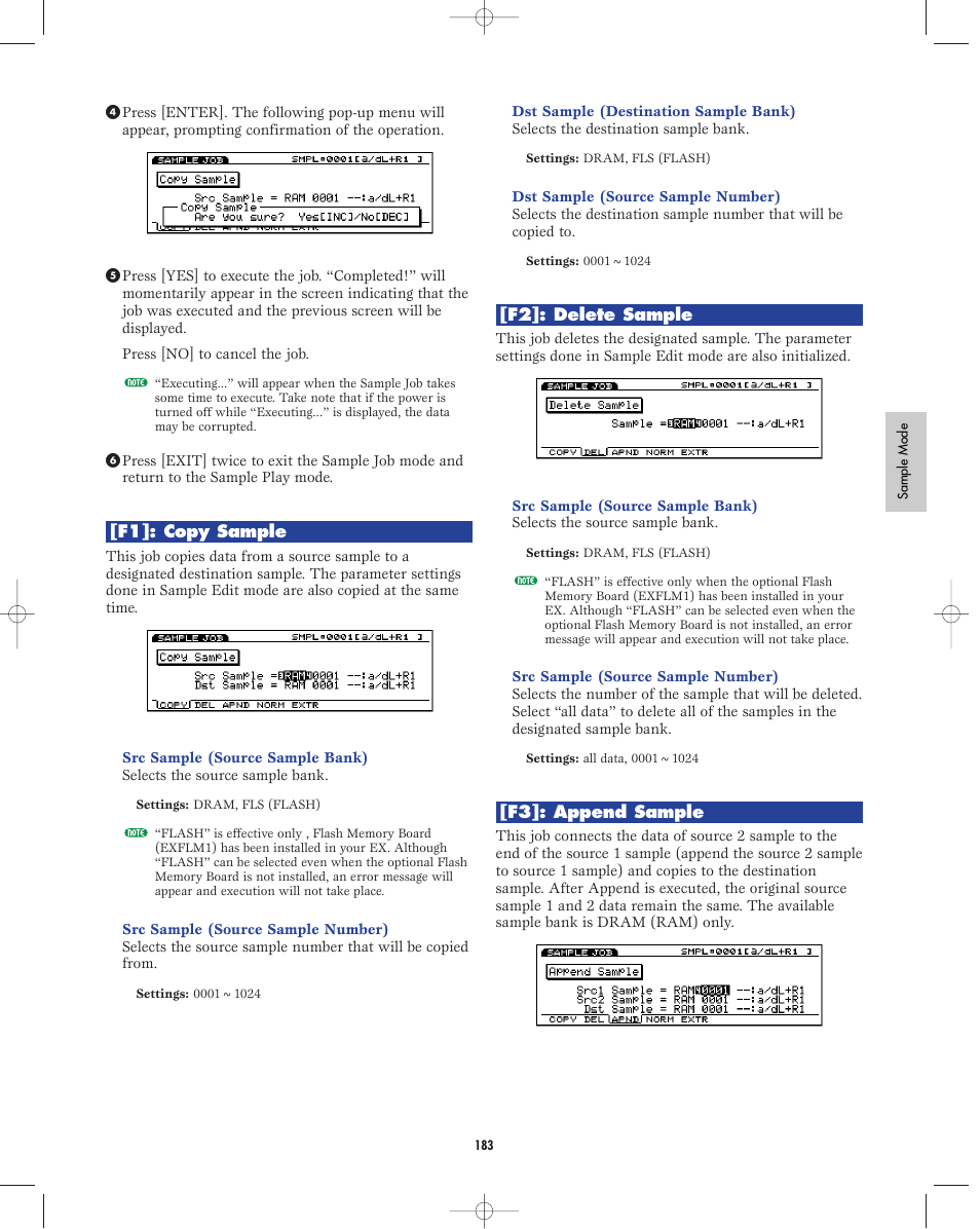 Yamaha EX5R User Manual | Page 183 / 304