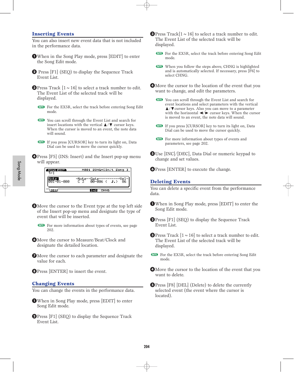 Yamaha EX5R User Manual | Page 204 / 304