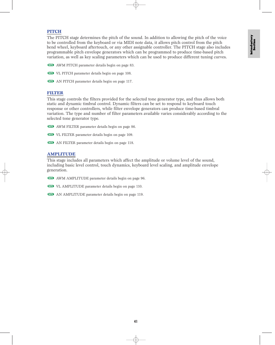 Yamaha EX5R User Manual | Page 41 / 304