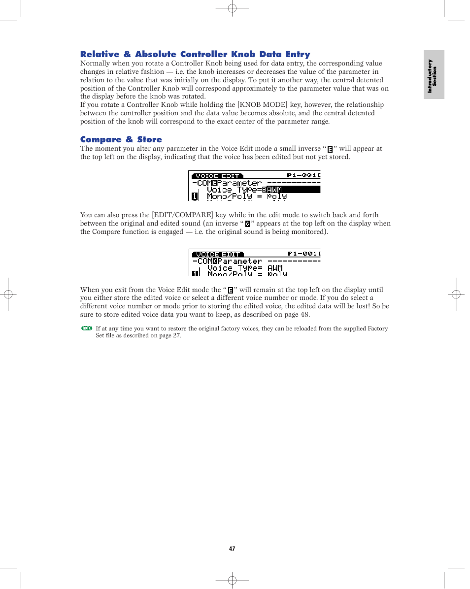 Yamaha EX5R User Manual | Page 47 / 304