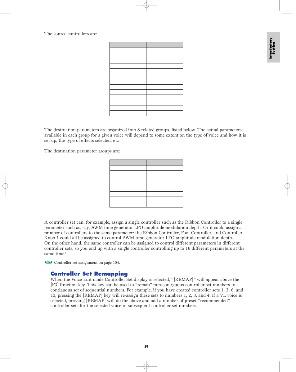 Controller set remapping | Yamaha EX5R User Manual | Page 59 / 304