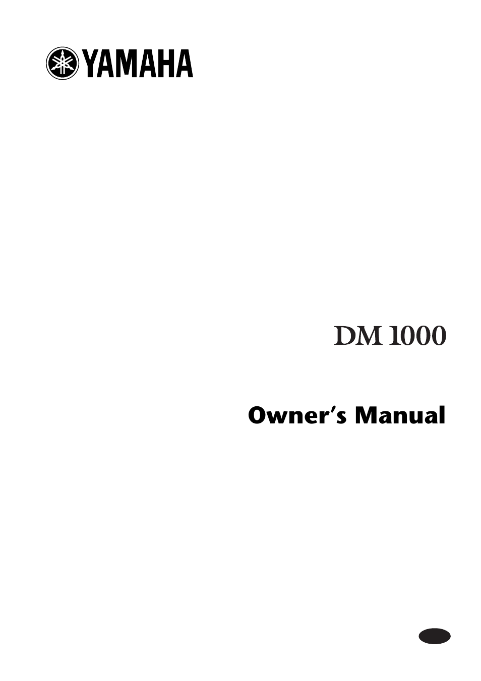 Yamaha DM 1000 User Manual | 34 pages