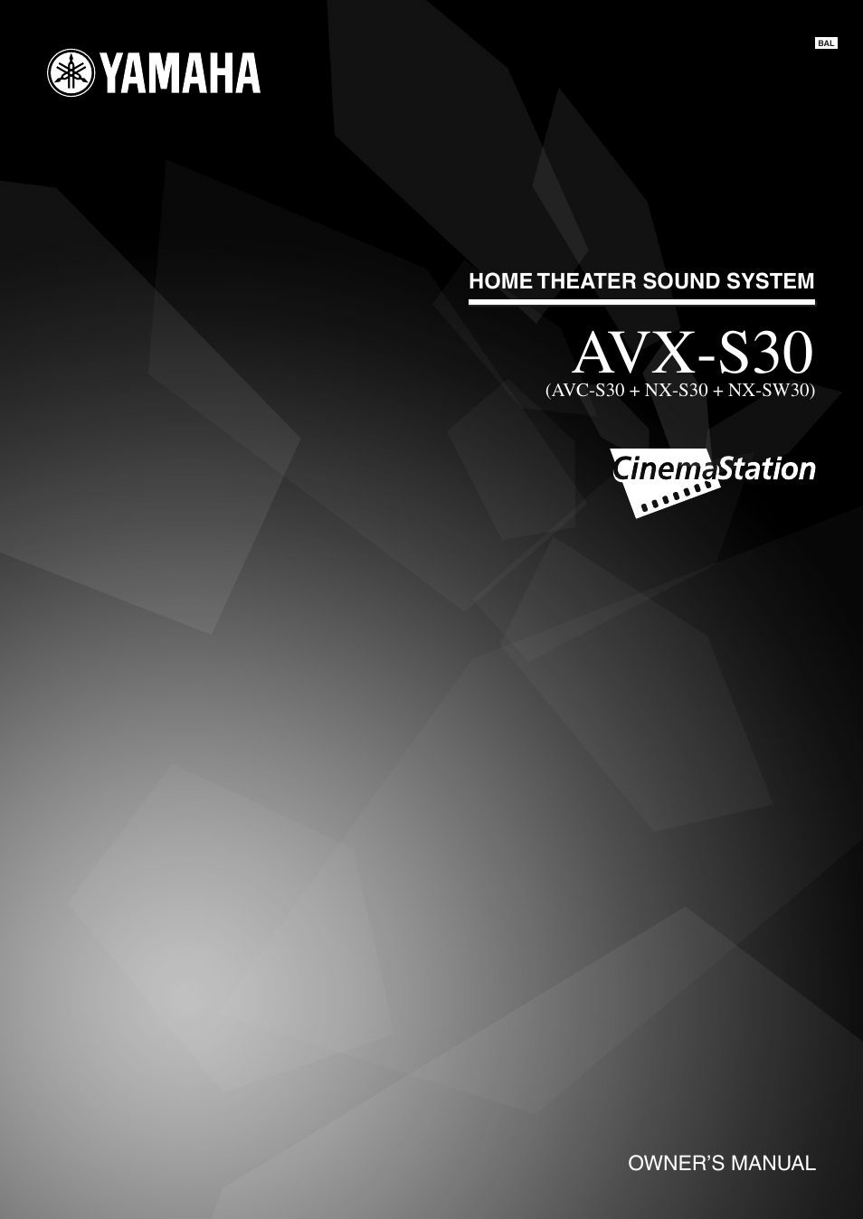 Yamaha AVX-S30 User Manual | 24 pages