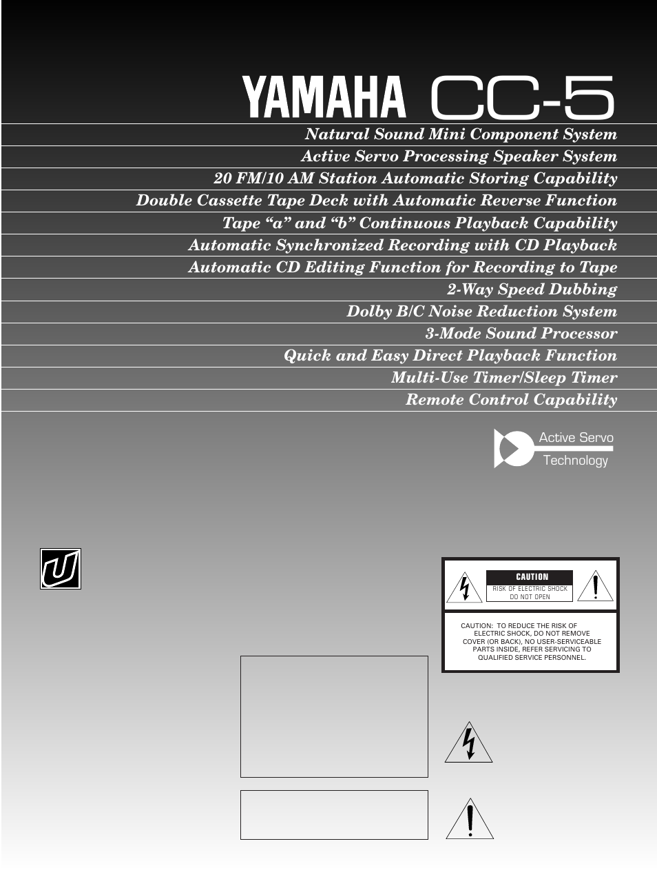 Yamaha CC-5 User Manual | 40 pages