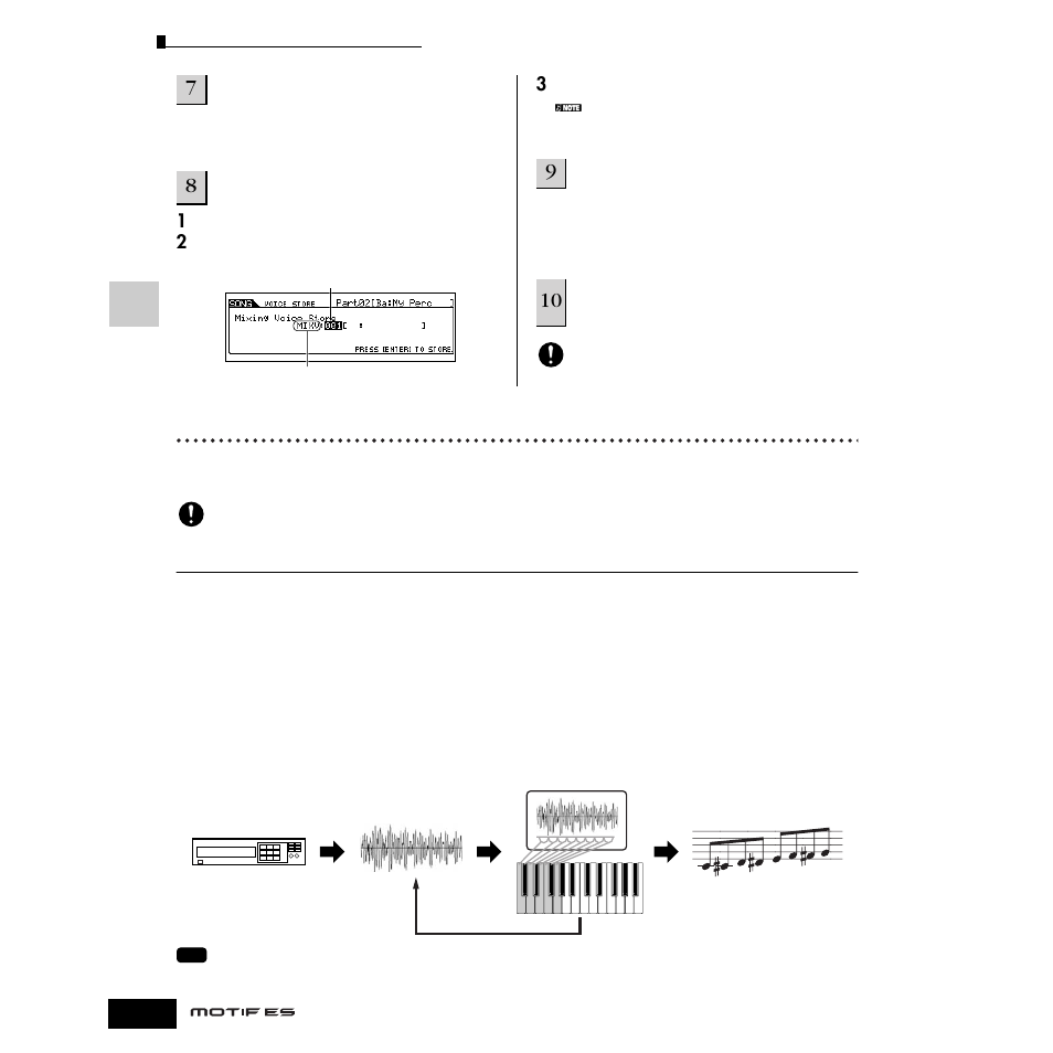 パターンを作る | Yamaha Motify ES8 User Manual | Page 106 / 300