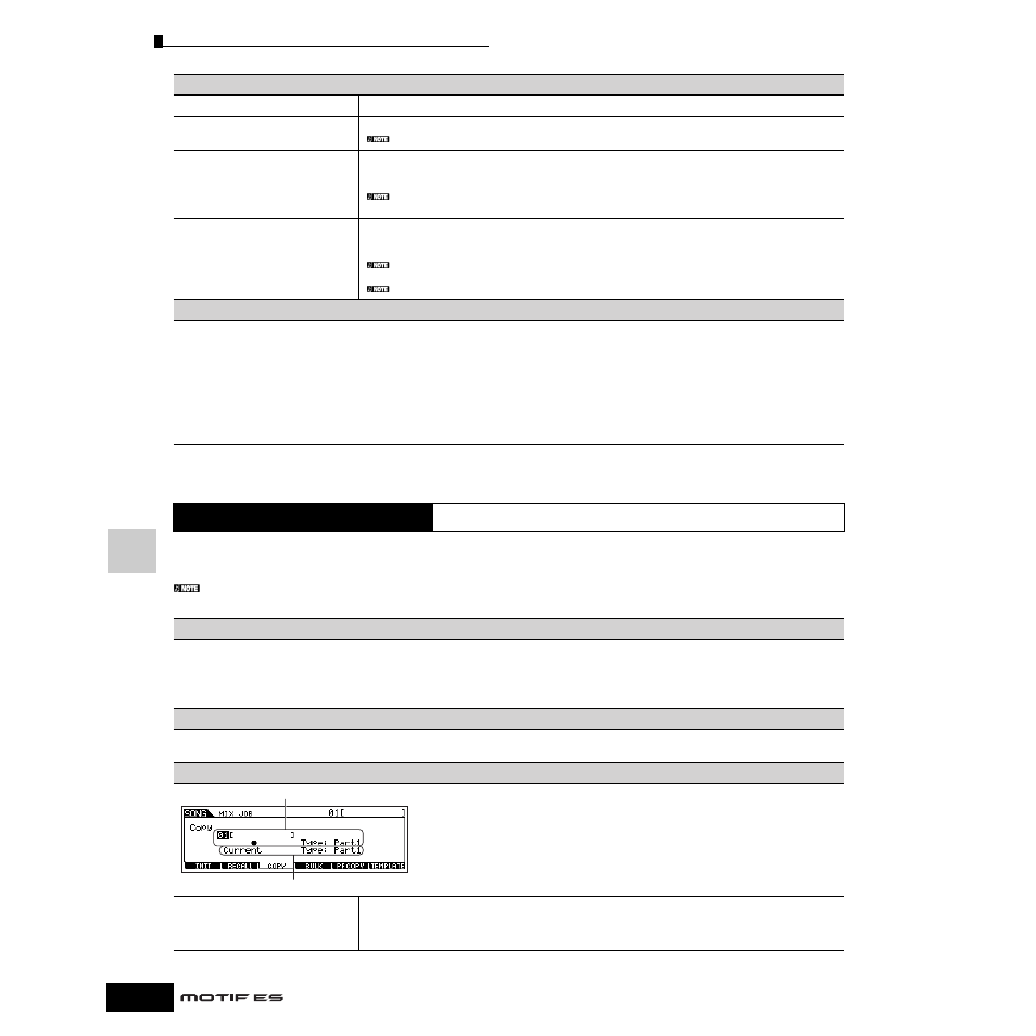 ソングミキシングジョブモード | Yamaha Motify ES8 User Manual | Page 236 / 300