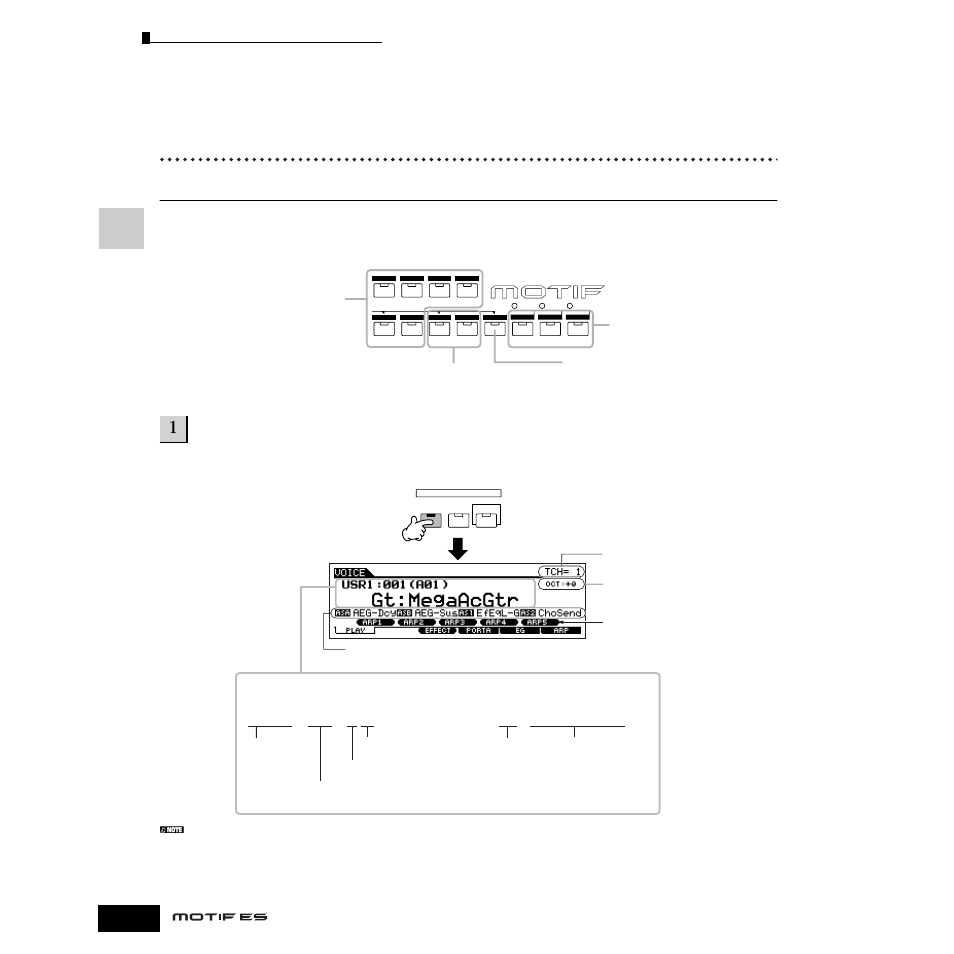 鍵盤を弾く(ボイスプレイモード), ボイス(楽器音色)を選ぶ | Yamaha Motify ES8 User Manual | Page 60 / 300