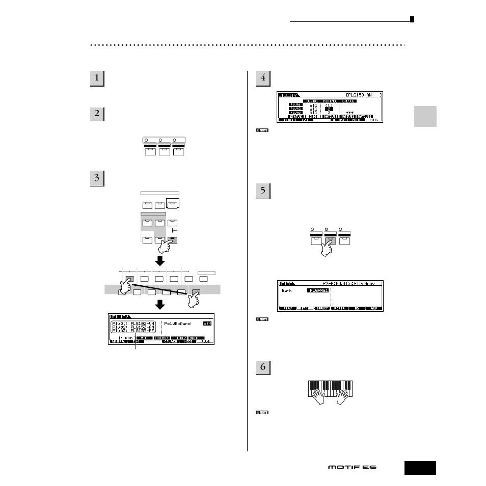 シングルパートプラグインボードを使う | Yamaha Motify ES8 User Manual | Page 75 / 300