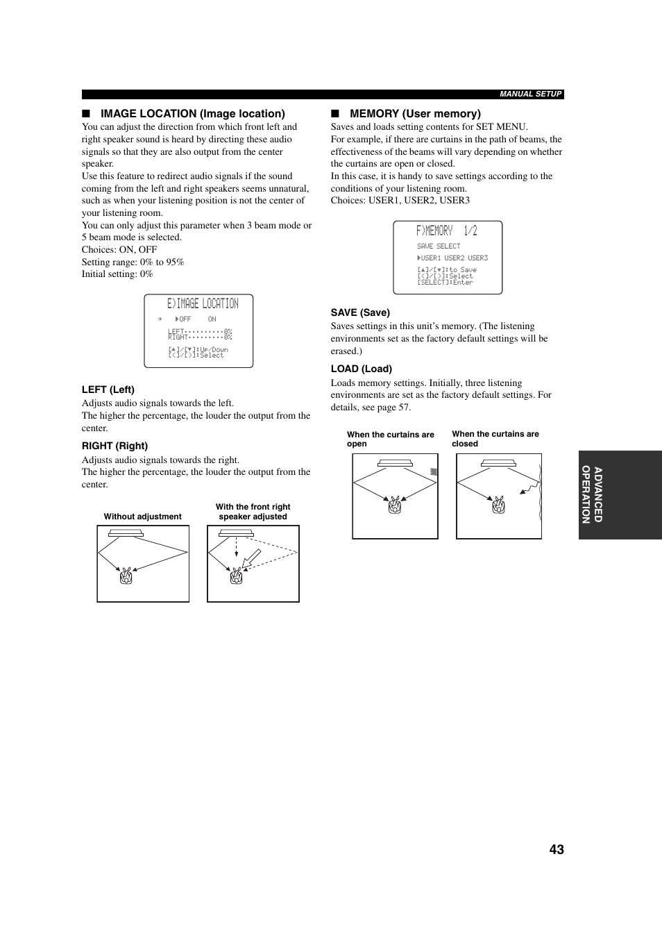 E)image location | Yamaha YSP-1 User Manual | Page 49 / 70