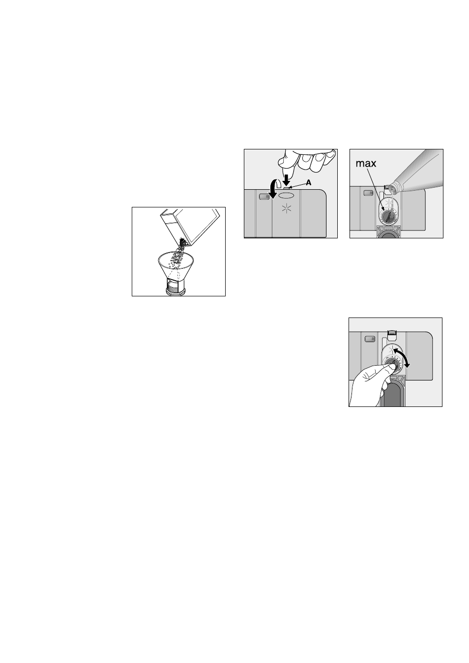 Filling with salt, Rinse aid, Filling with rinse aid | Adjusting the dose | Zanussi DE 540 X User Manual | Page 6 / 24