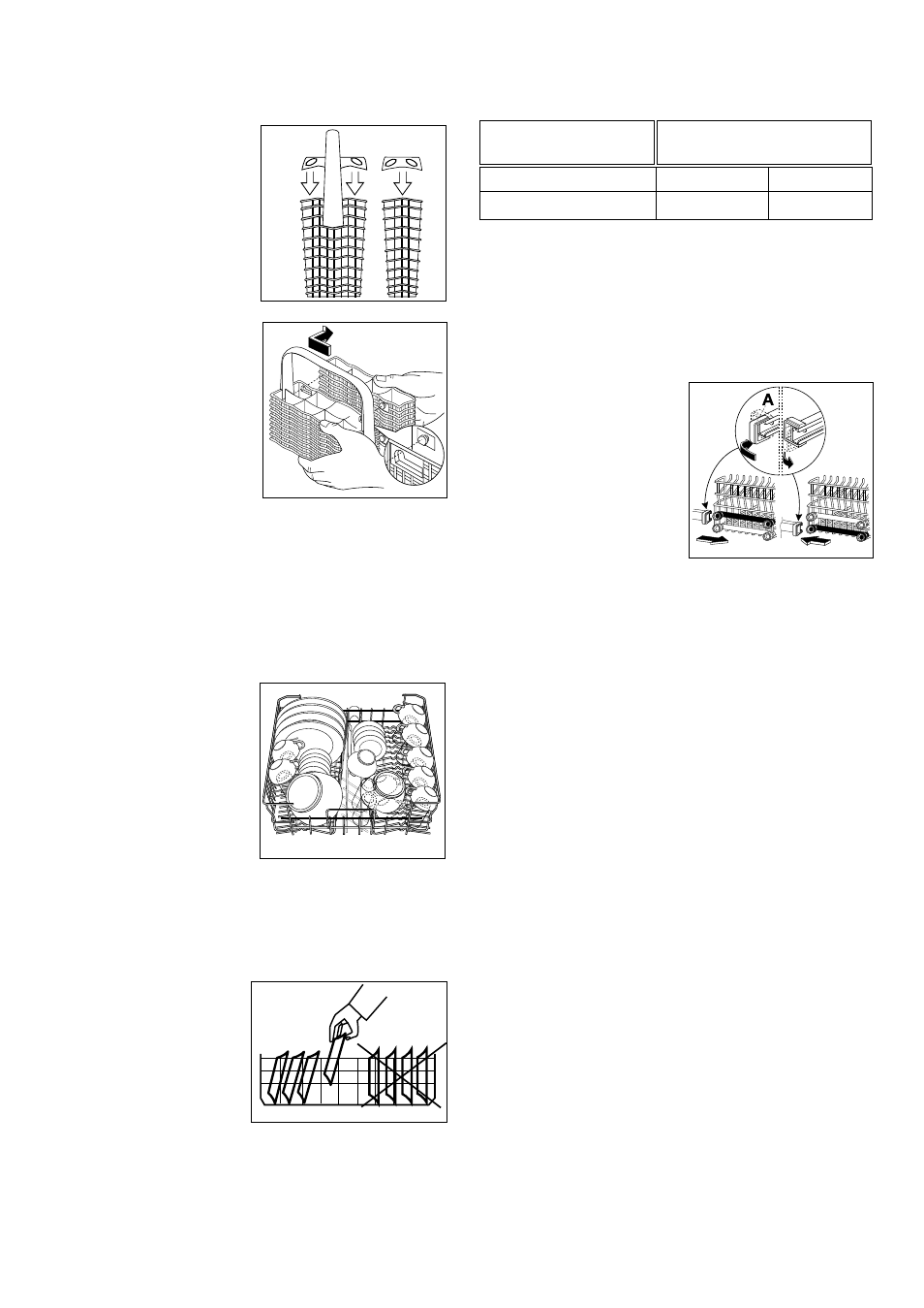The upper basket, Adjusting the height of the upper basket | Zanussi DE 540 X User Manual | Page 9 / 24