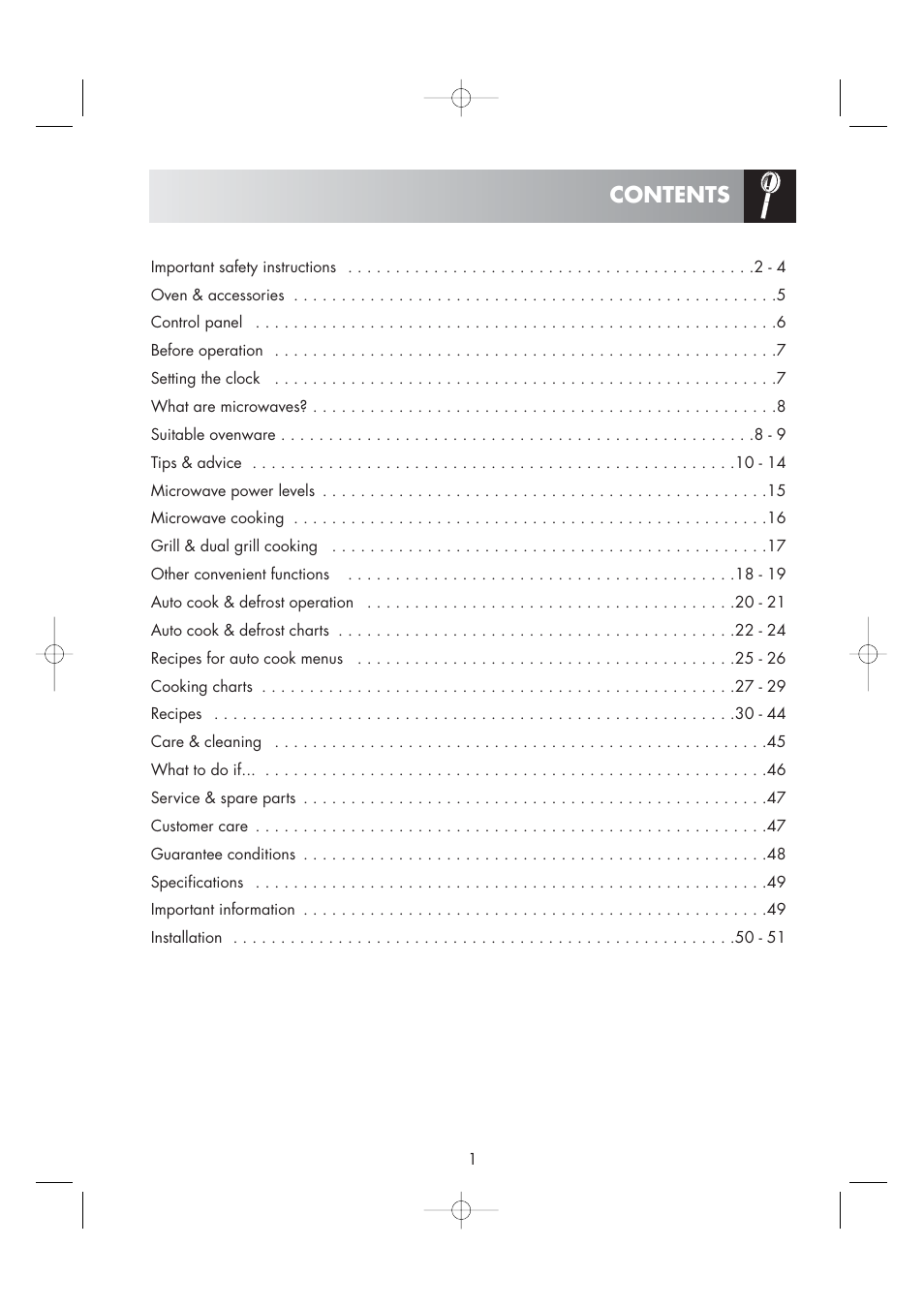 Zanussi ZM266STG User Manual | Page 3 / 56