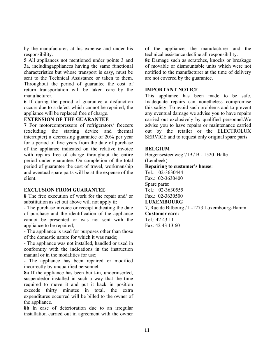 Zanussi ZCOF636X User Manual | Page 12 / 24